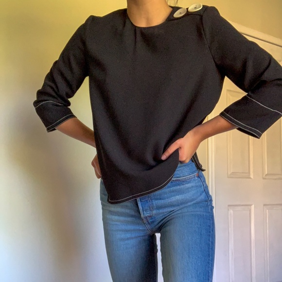 Zara Tops - Oversized black Zara shirt